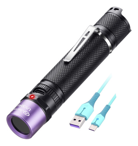 Linterna Uv Turbo Lightfe Lt-uv304d Recargable 365nm