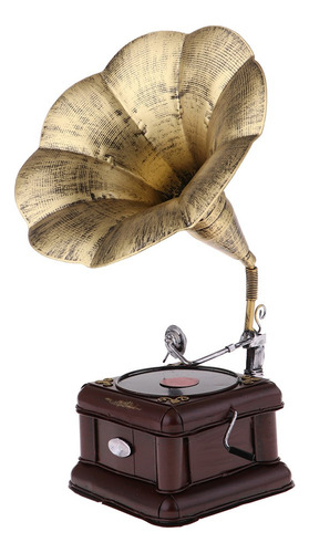 Decoración De Fonógrafo De Época Dorado