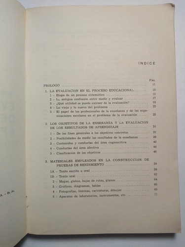 Evaluación De Los Aprendizajes , Pedro D. Lafourcade (Usado)