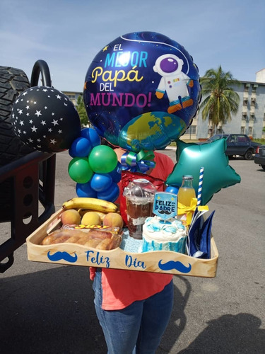 Desayuno Sorpresa, Arreglo Día Del Padre, Regalo Para Papá 