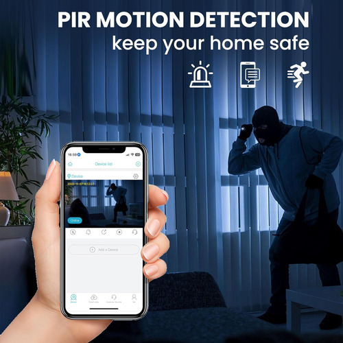 Camara De Seguridad, Camara Interior Wifi De 2 K, 100 Dia...