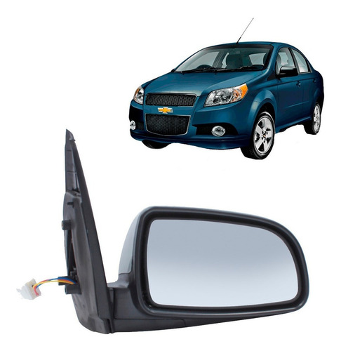 Espejo Exterior Der Elect Para Chevrolet Aveo 1.4 2007 2011