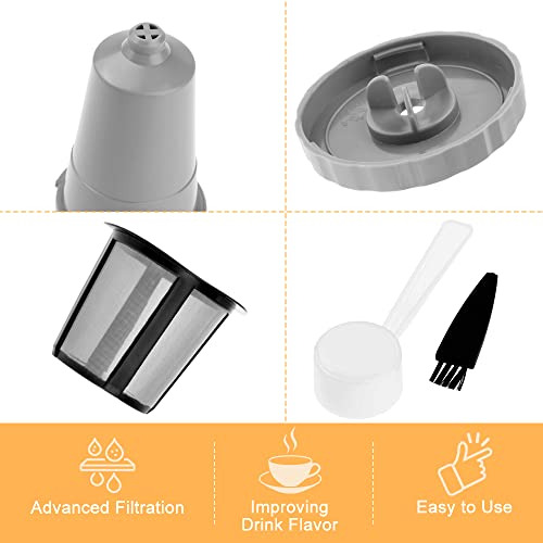 Vaso K Reutilizable Mtsooning Con Filtro Inferior, Acero Ino