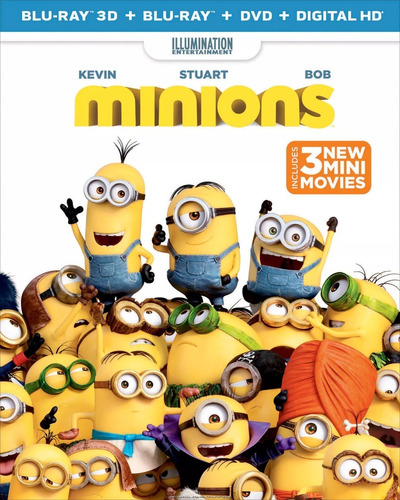  Blu-ray: Minions 3 D  -  Los Minions 3 D