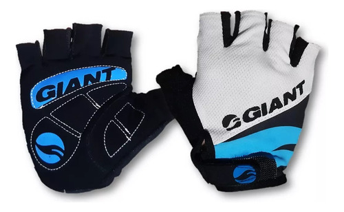 Guantes Corto Giant Bicolor Medio Dedo Bici/moto Gel-protec 