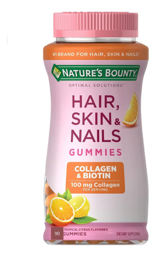Nature's Bounty Hair Skin&nails Colágeno Y Biotina  90 Gomas