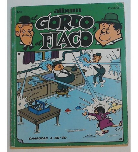 Revista Album El Gordo Y El Flaco 3 - Chapuzas A Go - Go 