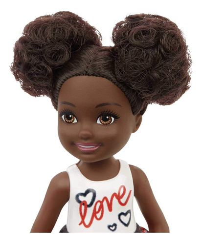 Mini Boneca Barbie Chelsea Saia Corações - Mattel Ms