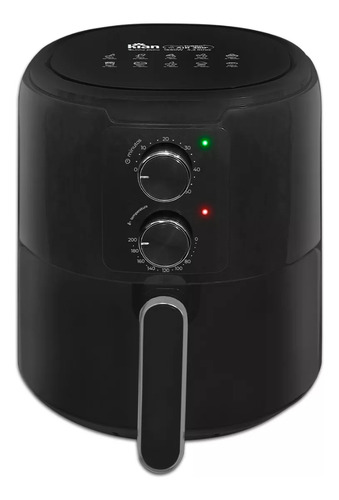Air Fryer Com Forma Silicone E Pegador Inox Turbo 4,2 Litros Cor Preto 127v