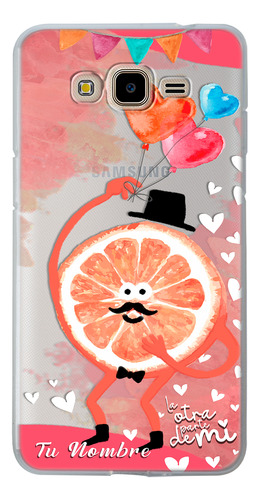Funda Para Galaxy De Parejas Media Naranja Con Nombre De Él