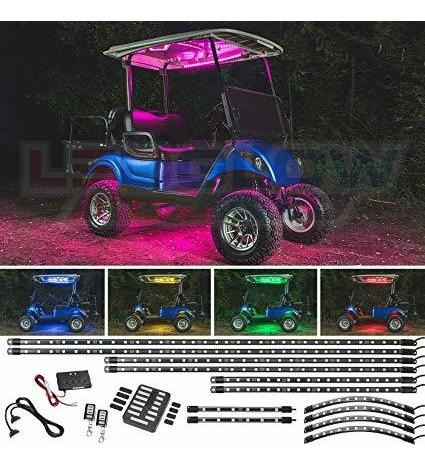 Ledglow 12pc Millones De Colores Led Del Carro De Golf Under