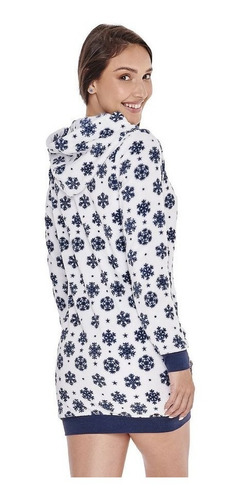 Cálida Pijama Afelpada Larga De Dos Piezas, Ilusión 3403
