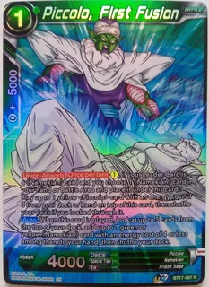 ghost rare foil Dragon Ball Super Tcg Piccolo, First Fusion Bt17-067 R Foil