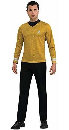 Camisa Uniforme De Oro De Star Trek De La Flota De Rubie,