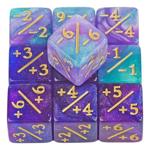 Set Pack 10 Dados D6 Contadores Magic Mtg Matematicas