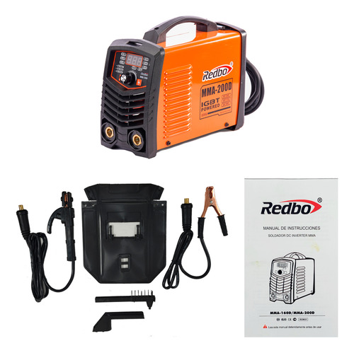 Soldadora Inverter Profesional Mma-200d Redbo