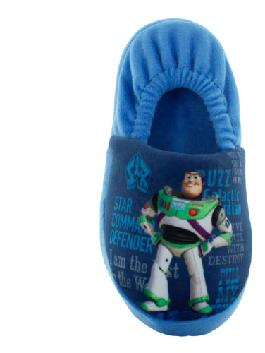 Buzz Light Year Pantufla Toy Story Suave Azul Niño Bebe 8366