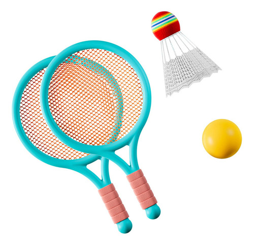 Kit De Tenis Infantil Para Jugar Al Aire Libre, Azul