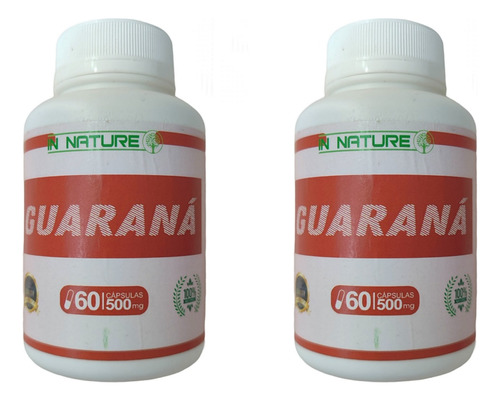 Guaraná Puro 500mg Por Cápsula (120 Cápsulas)