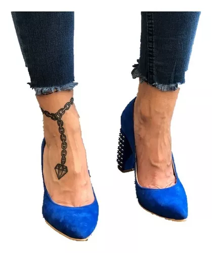 Stilettos Fina Palo Con Tachas De Calzadosoher