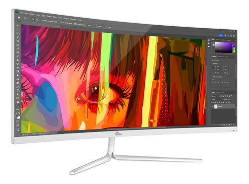 Qian Monitor Gaming 30 Curvo Fhd 200hz Va Hdmi Dp 10ms Vesa