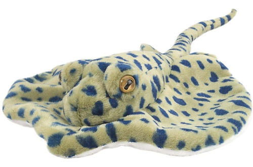 Peluches Wild Republic Raya Puntos Azules Stingray Marina Color Verde