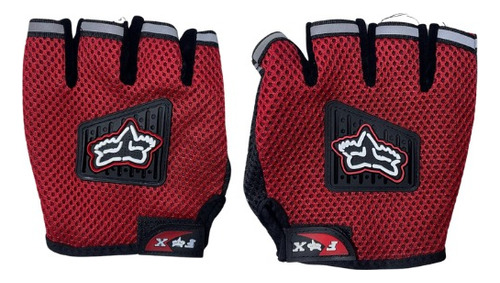 Guantes Cortos Fox Para Motorizados Rojos