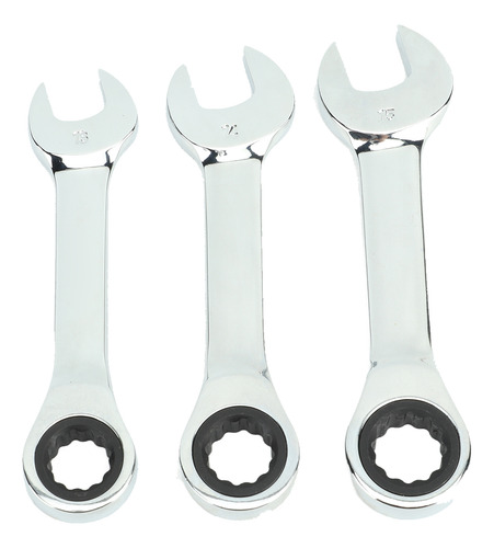 Chave De Extremidade Dupla, 3 Peças, Catraca, 72 Dentes, 13
