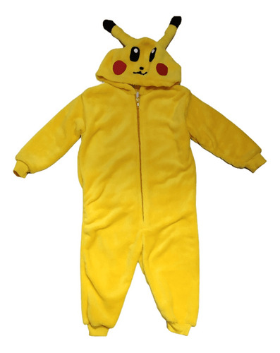 Pijama Pikachu Amarillo Disfraz Chicos Nenes Calidad Plush