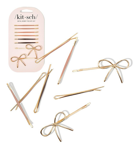 Kitsch Pasadores De Metal Para El Cabello, 8 Pasadores Para