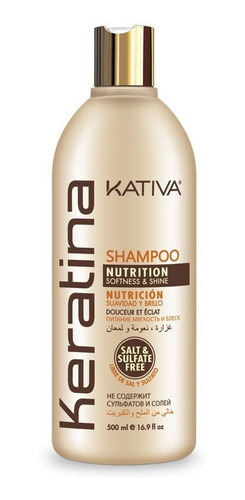 Shampoo Kativa Keratina X 500ml - mL a $80