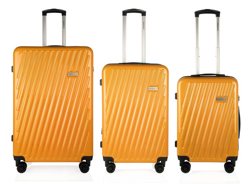 Maleta Hardhead Set4719 49cm De Ancho X 71cm De Alto X 32cm De Profundidad Color Naranja