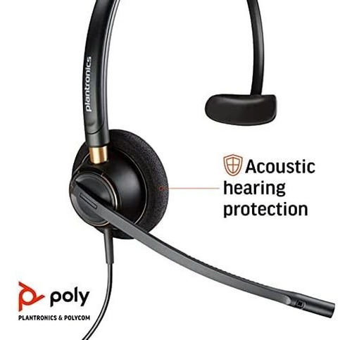 Audífonos Con Cable Plantronics 89433-01, Negro
