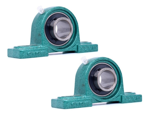 Kit 2 Mancal Pedestal Com Rolamento Ucp-206  30 Mm