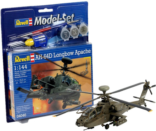 Kit Para Montar Revell Model Set Ah-64d Longbow Apache 1/144