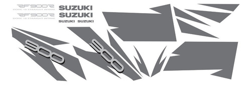 Kit Adesivo Moto Compatível Suzuki Rf 900 R Vinho Cor Prateado