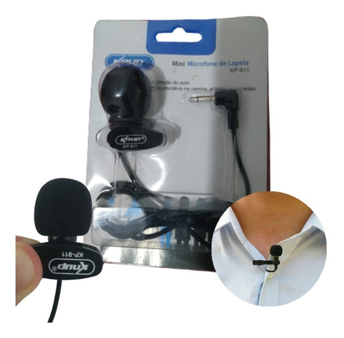 Microfone Lapela Para Notebook