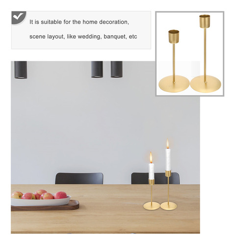1 Par De Porta-velas Decorativos Retrô Para