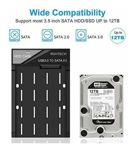 Unidad Disco Duro Usb 3.0 Sata Externa Para Ssd 2 3 Hdd 3,5