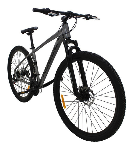 Imagen 2 de 3 de Mountain bike Kugel H-Hybrid 2020 R29 Único 21v frenos de disco mecánico cambio Shimano Tourney TZ color plata con pie de apoyo