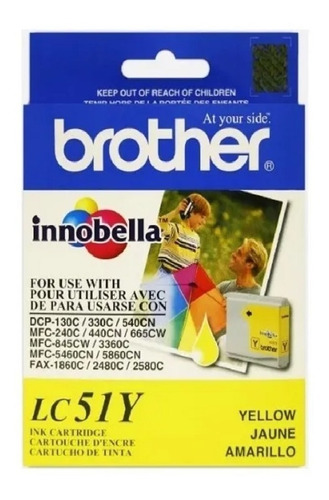 1 Tinta Brother Lc51 Cyan/ Magenta/ Yellow Original C/iva