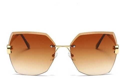 Gafas De Sol Cuadradas Para Mujer Sin Marco Filtro Uv 400