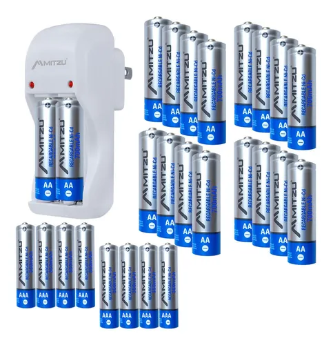 comprar Cargador Con 26 Pilas Recargables Aa Y Aaa Doble Triple A