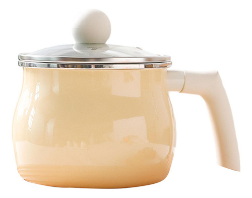 Sopa De Cacerola Para Cocinar Esmalte Versátil Amarillo