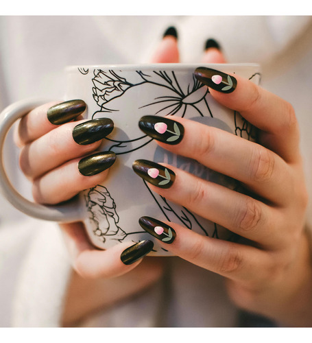 Adhesivos Autoadhesivos Para Uñas Con Forma De Tulipán, Esta