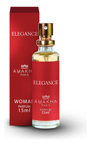 Perfume Elegance Amakha Paris para mujer, 15 ml, para bolso de bolsillo