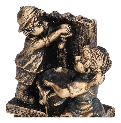 Pwshymi Niño Niña Jugando Estatua De Agua Fuentes De Escultu