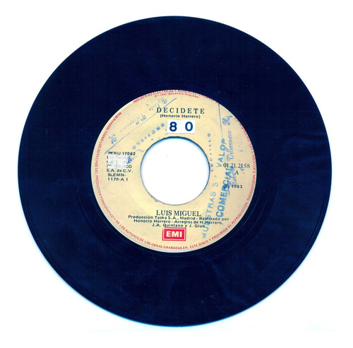 Luis Miguel - 3 Vinilos - 2 Enamorados - Decídete - Popurrí (Usado)