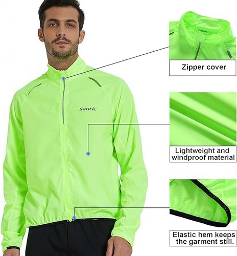 Santic® Casaca Cortavientos Ligera X-mc5 Deportiva Ciclismo