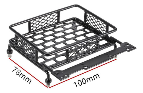 Rc 1/10 Portaequipajes De Techo De Metal Con Luces Led